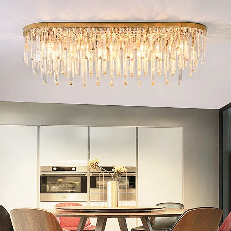 Modern Luxury LED Ceiling Lamps for Indoor Rooms Crystal Pendant Lights for Bedroom Dining Kitchen Island for Home Commercial - Image 3