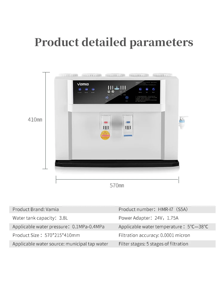Electric Home Appliances Kitchen Water Filters Osmosis Treatment Purification System Homewater Filter System Water Purifier - Image 5
