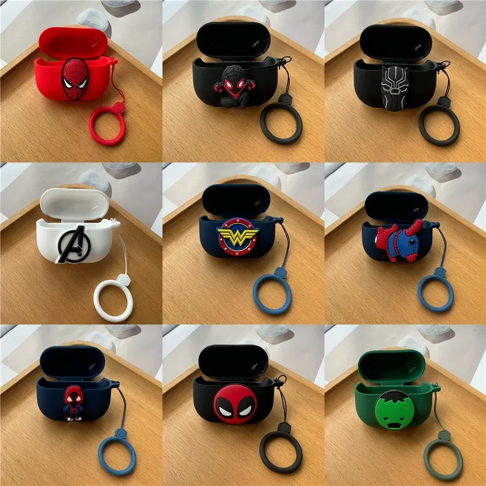 Cartoon Case For Realme Buds Air 6 Pro Earphone Silicone Anti-drop Protective Cover Charging Box Sleeve With Hook