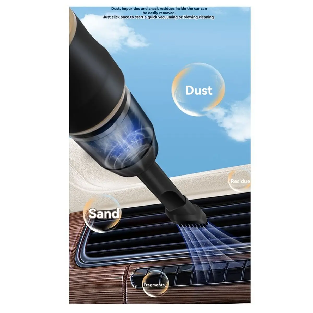 AT52 Wireless Car Vacuum Cleaner for Cleaning Bedroom Carpets Portable High Power Home Appliance Cleaning Machine