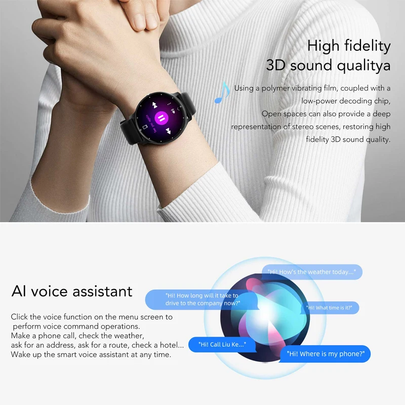 2026 New Ultra-Slim Smart Watch Men 100+ Sports Modes Heart Rate Monitoring AI Voice Assistant Bluetooth Call Smartwatches - Image 5
