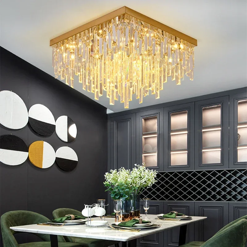Modern Luxury LED Ceiling Lamps for Indoor Rooms Crystal Pendant Lights for Bedroom Dining Kitchen Island for Home Commercial - Image 4