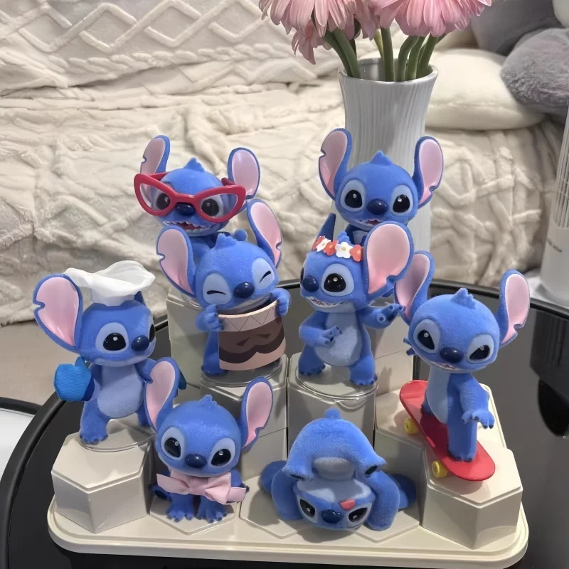 Hello Stitch Series Collectible Figurine - Trendy Blind Box Authentic Cute Decorative Surprise Gift for Toy Hobbies
