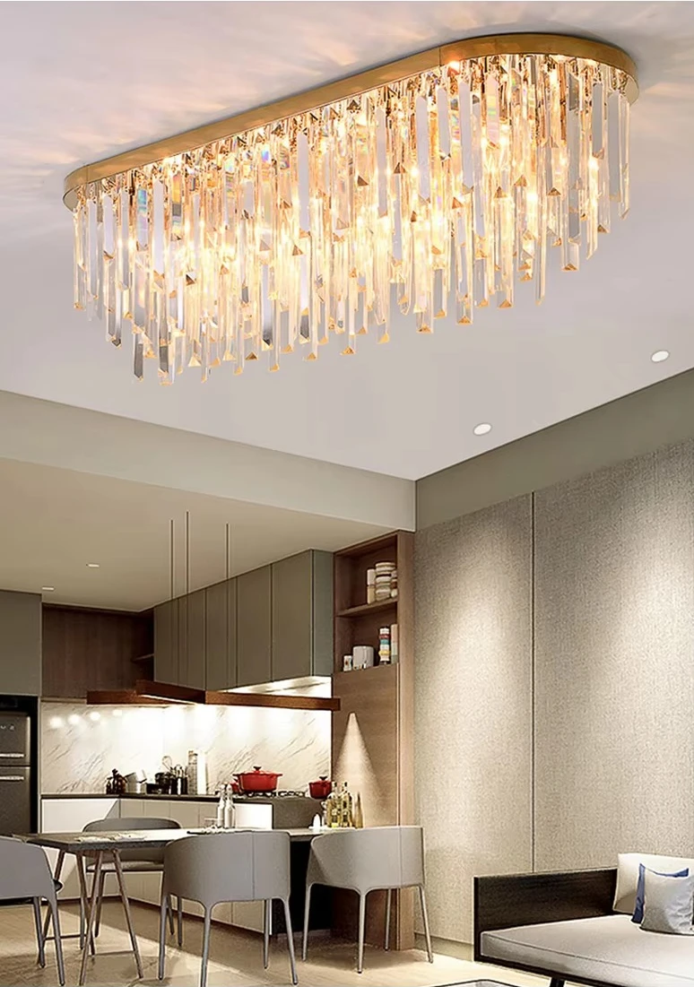 Modern Luxury LED Ceiling Lamps for Indoor Rooms Crystal Pendant Lights for Bedroom Dining Kitchen Island for Home Commercial - Image 2