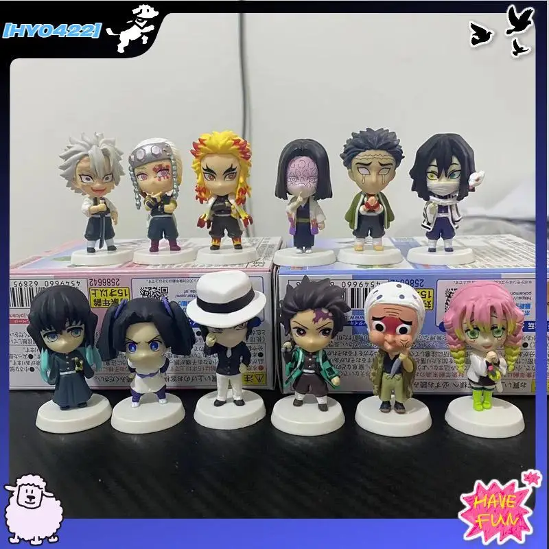 Rikugien Demon Slayer: Kimetsu Mini Figurine Trendy Blind Box Series 2 Chara Daru Collectible Items Anime Themed Toys & Hobbies